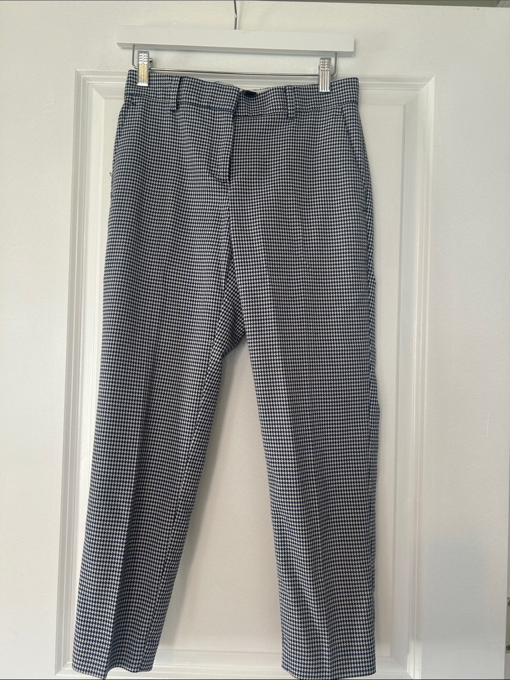 Ann Taylor Classic Houndstooth Slightly baggy leg Women’s Pants - Navy & White